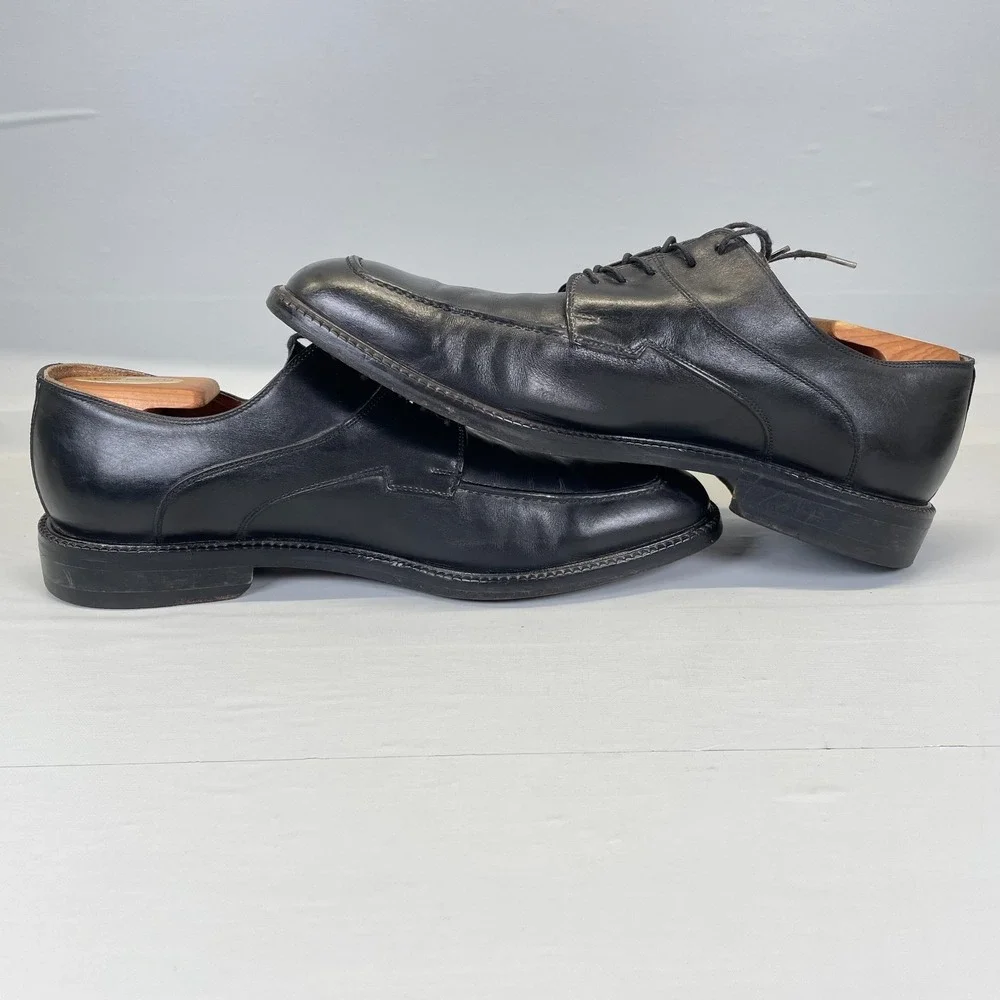 Florsheim Imperial Blucher Oxford Shoes Mens Size 10 D Black Leather Lace Up